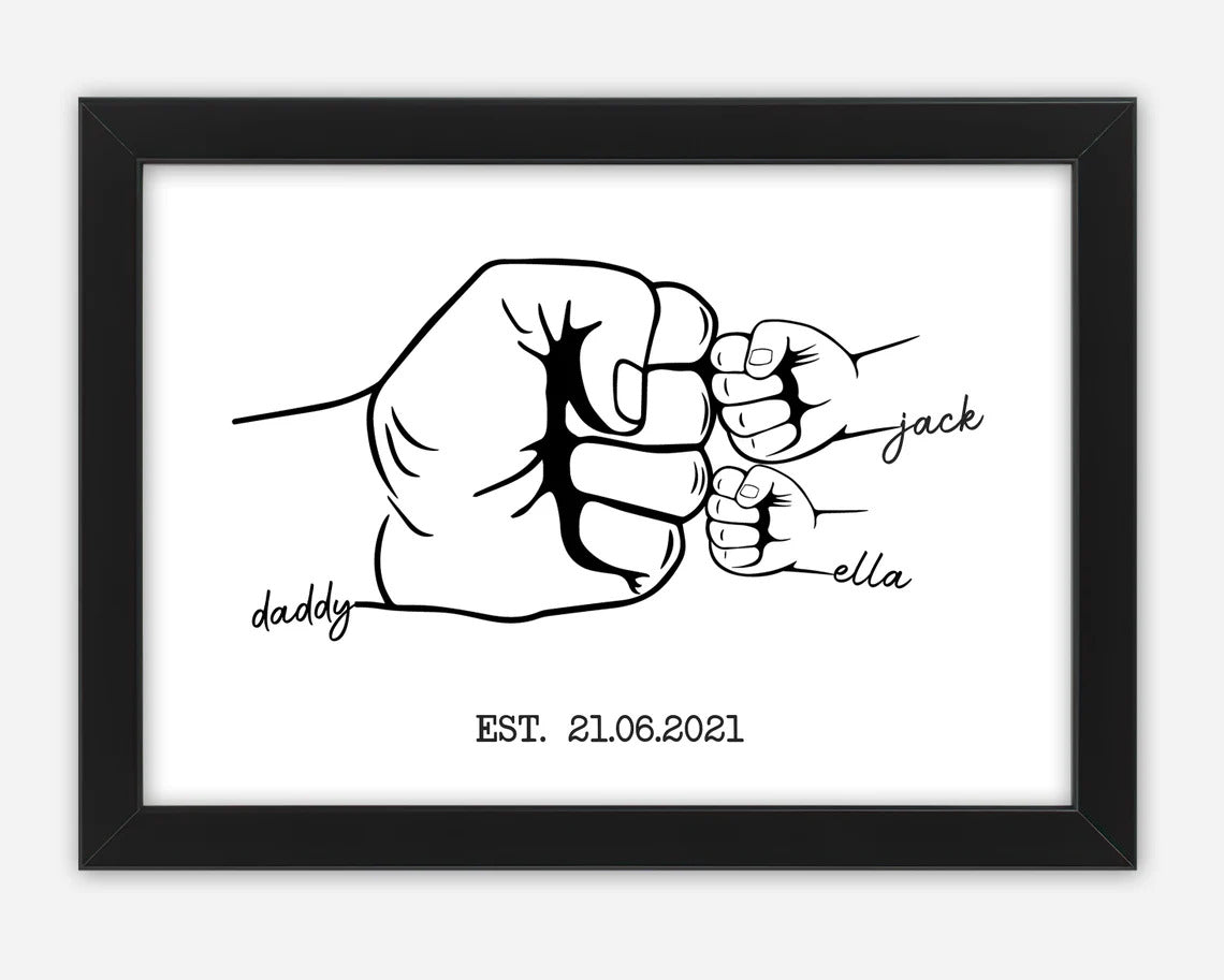 Personalised Dad Fist Bump Gift