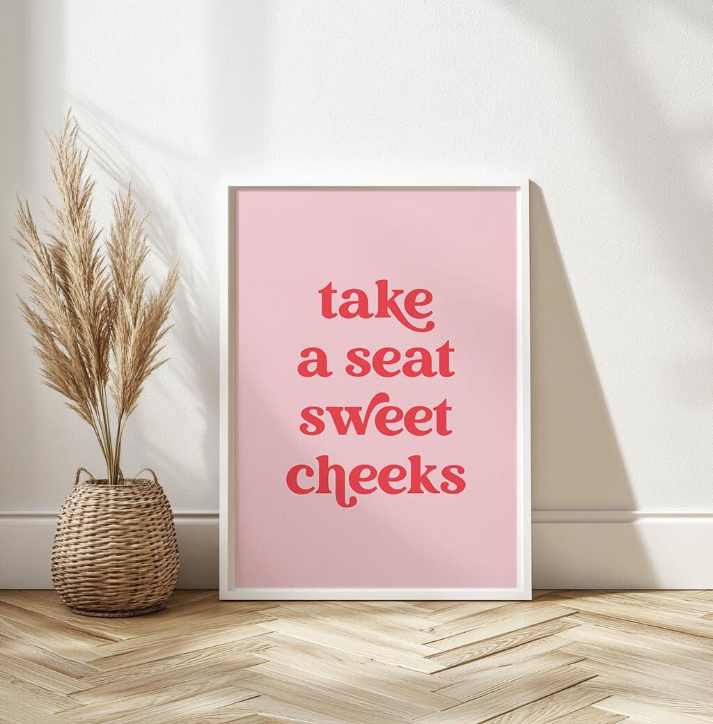 Sweet Cheeks Bathroom Print