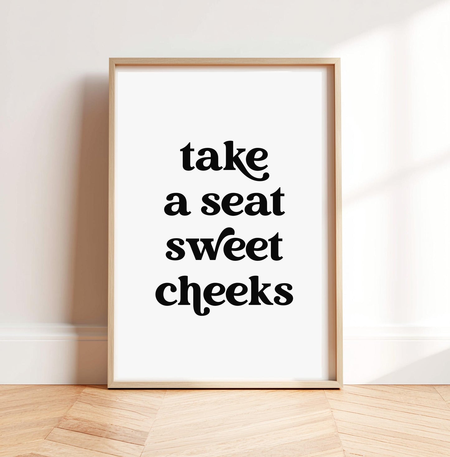 Sweet Cheeks Bathroom Print