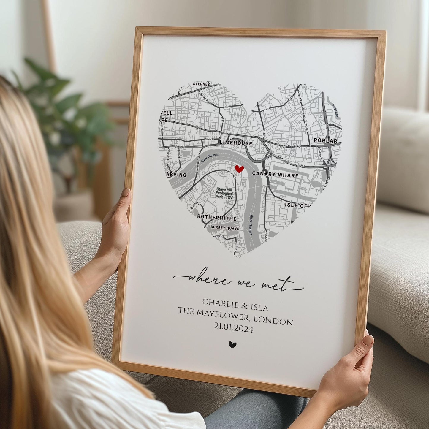 Personalised Where We First Met Print