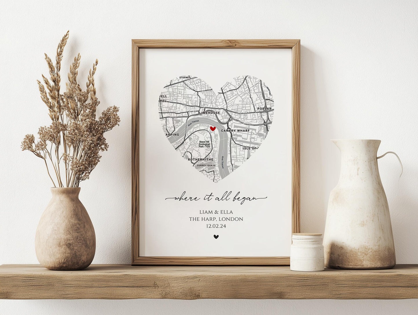 Personalised Where We First Met Print