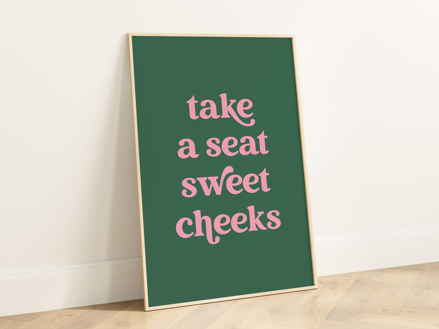 Sweet Cheeks Bathroom Print