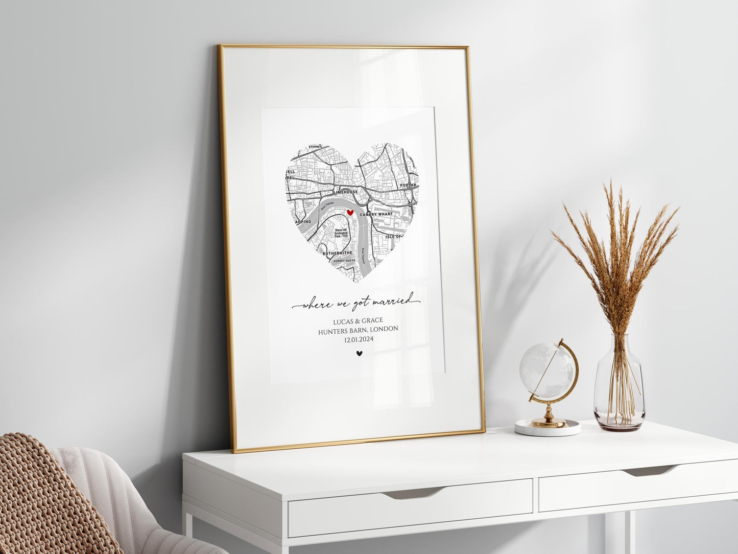 Personalised Where We First Met Print