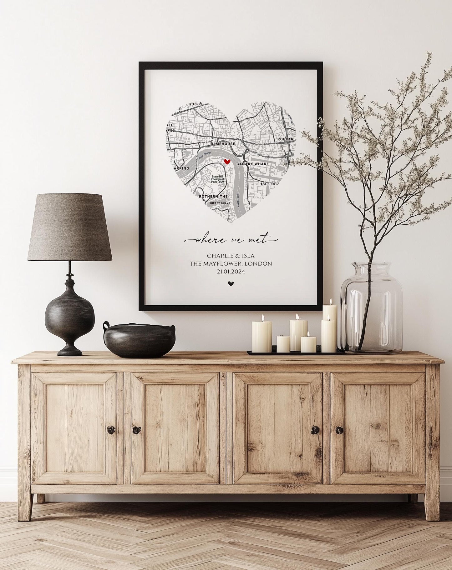 Personalised Where We First Met Print