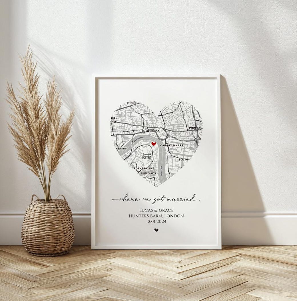 Personalised Where We First Met Print