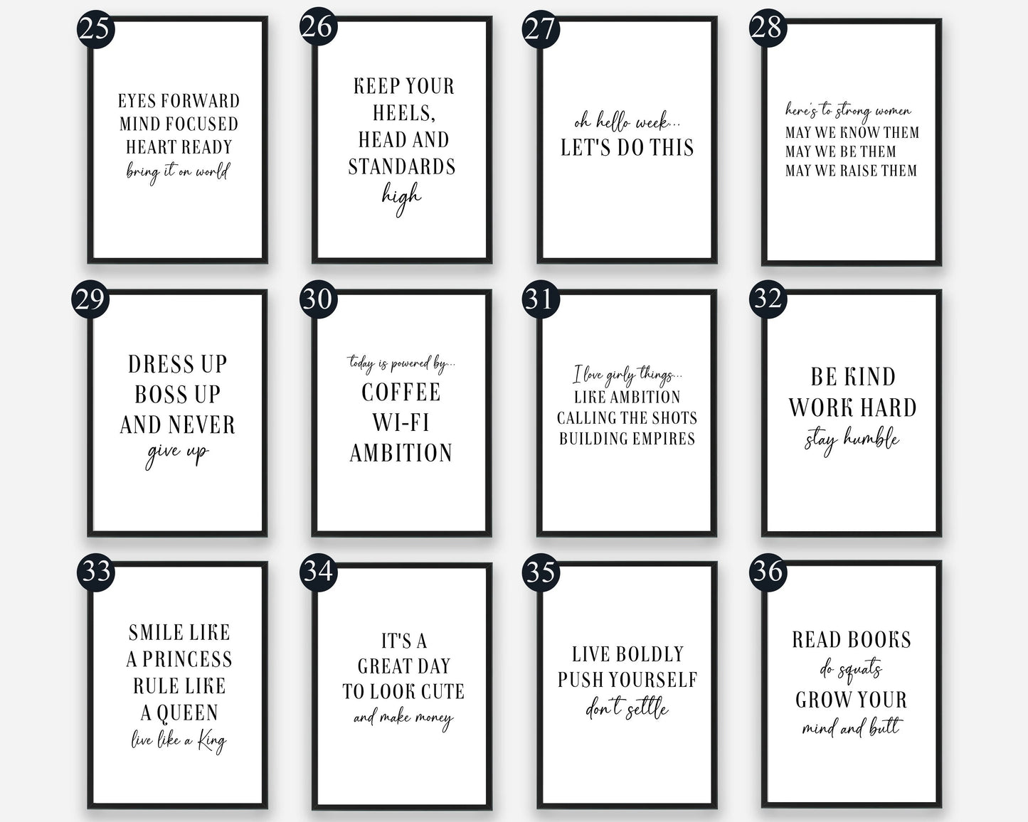 Motivational Prints - Choose from 60 Designs