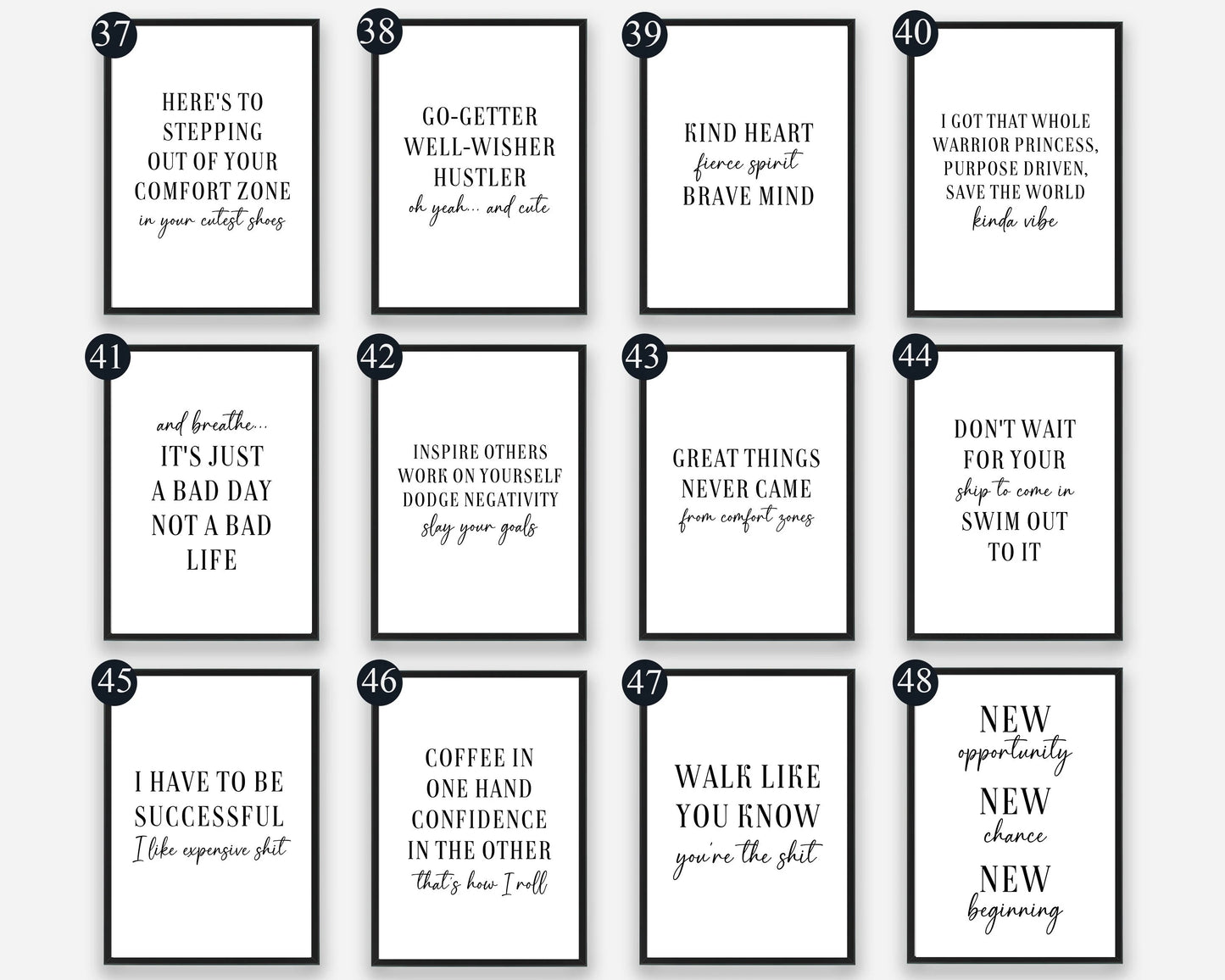 Motivational Prints - Choose from 60 Designs
