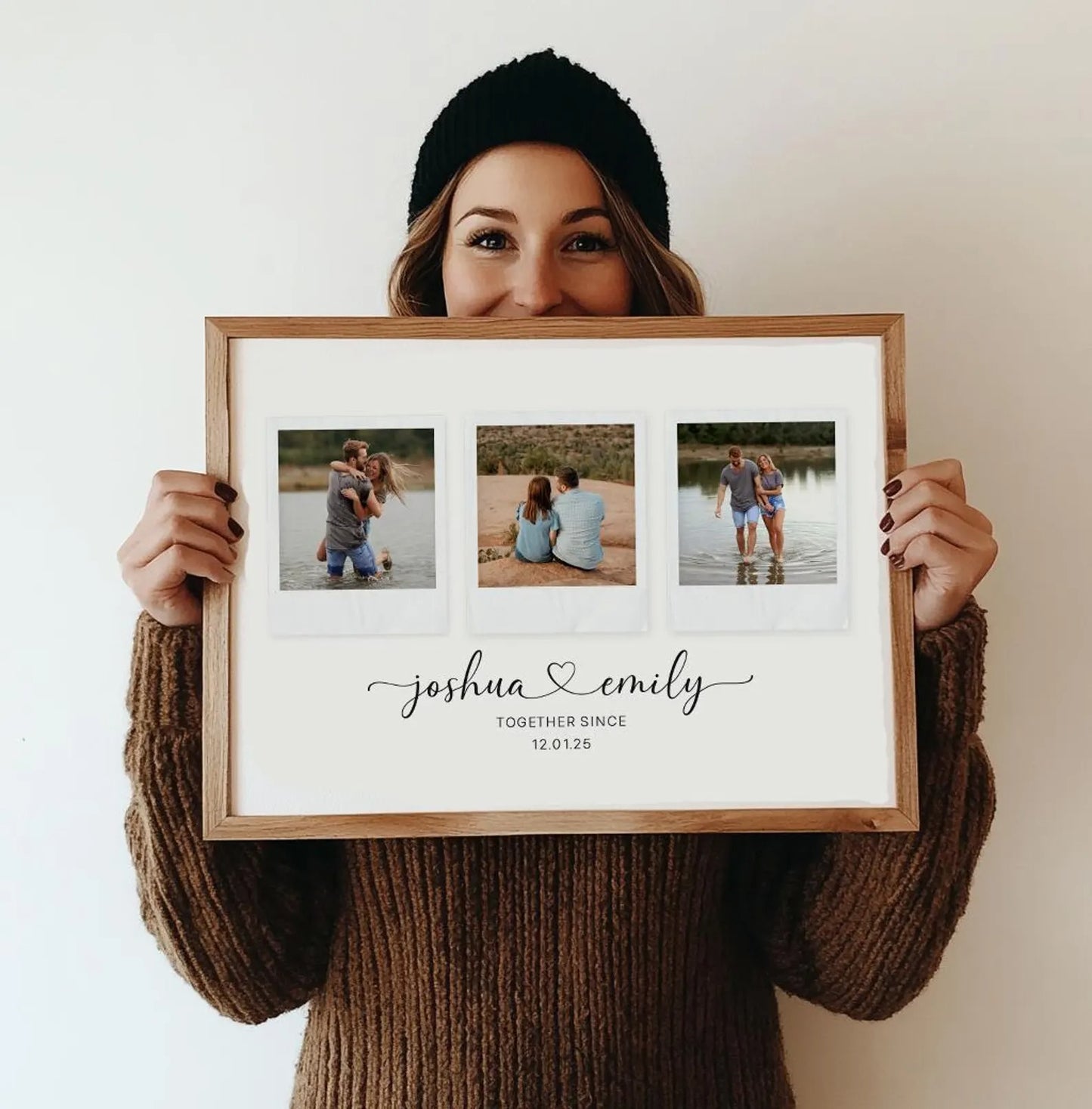 Personalised Polaroid Couple Print