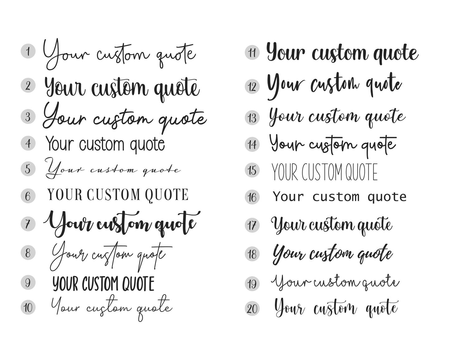Your Custom Quote Printed And Delivered