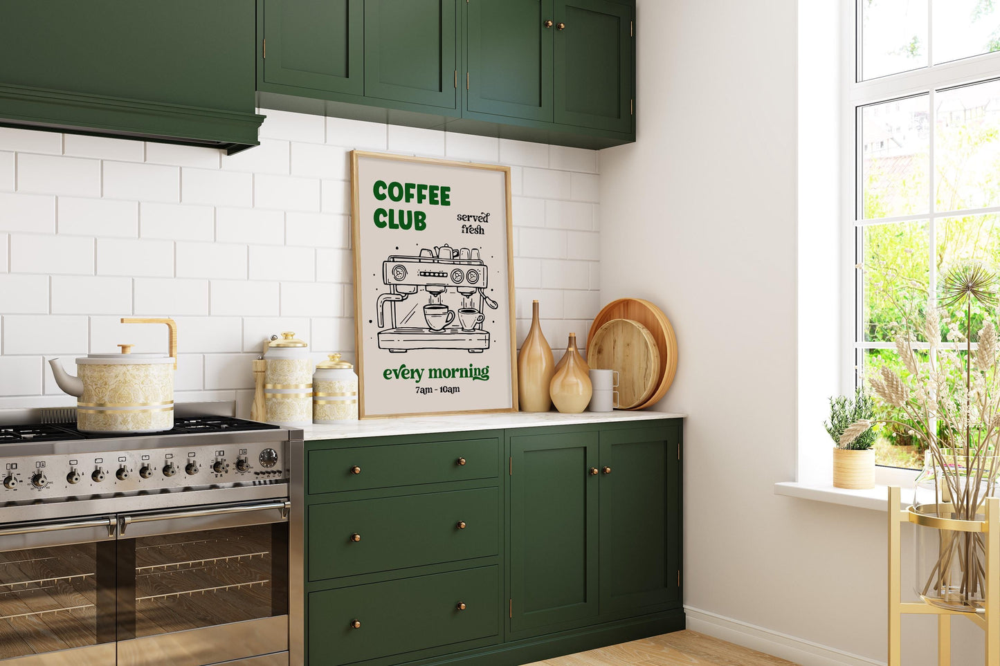 Coffee Club Kitchen Print - Barista Poster