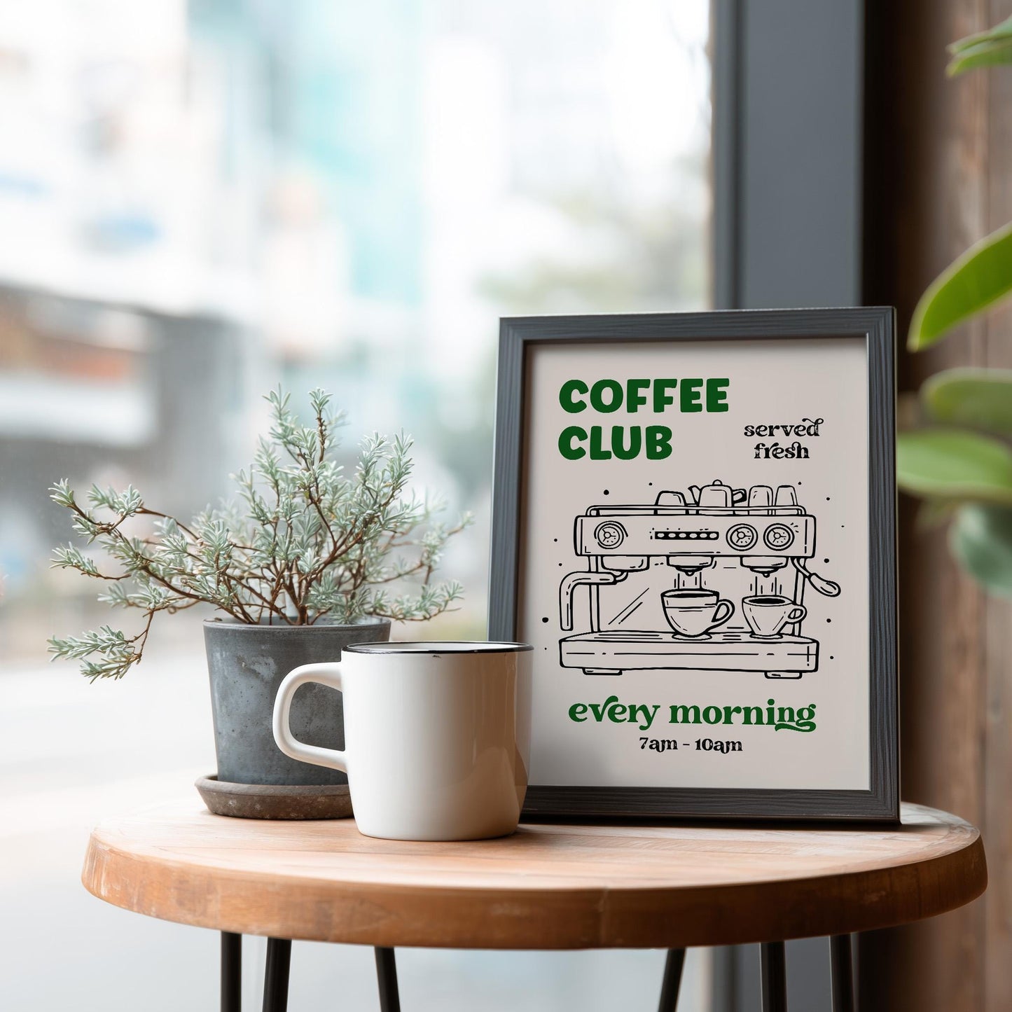 Coffee Club Kitchen Print - Barista Poster